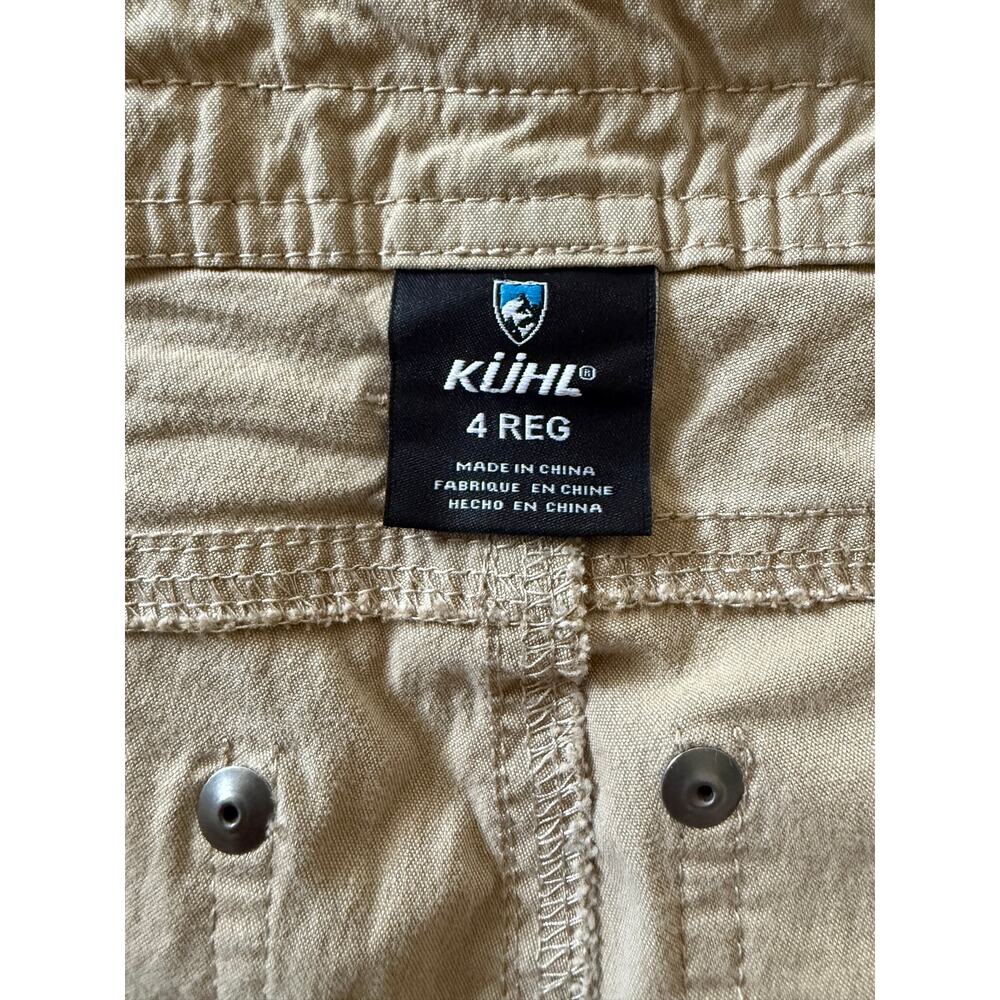 KÜHL High performance hiking pants/capris khaki color women’s Sz 4 GUC - Picture 8 of 10